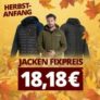 Jacken für nur 18,18€ im Fixpreis Sale bei SportSpar