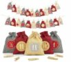 Adventi Weihnachtskalender 24 Jutesäckchen 15x12cm für nur 12,54€ (statt 19,95€)