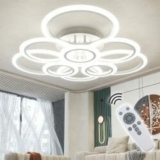Moderne RUYI 9-Ring LED Deckenlampe für 87,49€ (statt 99,99€)