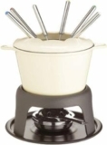 MasterClass Gusseisen-Fondue-Set Cremefarben für 30,99€ (statt 59€)