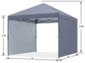 ABCCANOPY 2.4×2.4M Pavillon für 118,99€ (statt 139,99€)