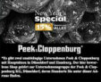 15% Rabatt auf das gesamte Sortiment bei Peek & Cloppenburg*