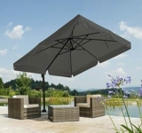 Schneider Sonnenschirm Rhodos (anthrazit, 300 x 300 cm quadratisch) für 220,14€ (statt 381€)