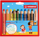 STABILO woody 3in1 Farbstift 10er Set für nur 13,60€ bei Prime-Versand