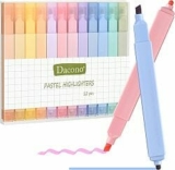 Dacono 12er Set Dual Tip Textmarker für 4,67€ (statt 12,99€)