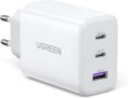 Wieder verfügbar: UGREEN 65W USB-C Ladegerät mit 3-Ports für 17,99€ (statt 27,99€)