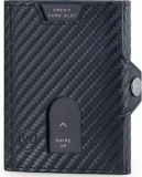 VON HEESEN Slim Wallet mit Mini-Münzfach in Carbon-Schwarz für 24,99€ (statt 50€)