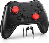 Vivefox Wireless Switch Pro Controller (kabellos, mit Kopfhörerbuchse, Dual Rumble, Bewegungssteuerung) für 17,99€ (statt 29,99€)