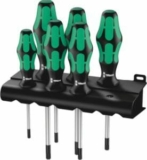 Wera 367/6 6-teiliger Torx Schraubendrehersatz Kraftform Plus + Rack für 22,45€ (statt 29,94€)