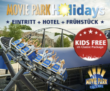 Movie Park Holidays: KIDS FREE + 1-2 Tage Eintritt inkl. Übernachtung mit Frühstück schon ab 69,90€ p.P.