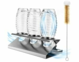 Soldow Abtropfgestell für Sodastream Flaschen + Bürste und Abtropfmatte für 17,40€
