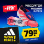 Top! adidas Predator Elite FT FG Fußballschuhe (36-46 2/3) ab nur 74,99€ (statt 133€)