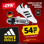 Adidas World Cup SG Leder Fußballschuhe (36-48 2/3) für nur 59,94€ (statt 77€)
