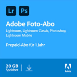 1 Jahr Adobe Creative Cloud Foto-Abo (Lightroom, Photoshop, 20 GB Cloud-Speicher) für 85,58€ (statt 108€)
