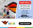 AIDA Tag des Kusses – Urlaubsangebote zum Knutschen schon ab 499€ p.P.