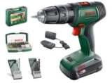 Bosch Akku Schlagbohrschrauber UniversalImpact 18V mit 1x 18V Akku, Koffer, Bits- und Bohrerset für 96,99€