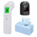Anself Infrarot-Thermometer + Oximeter + 50 Masken für nur 13,99 Euro