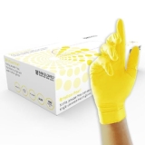UNIGLOVES Yellow Pearl Nitril-Handschuhe 100er Box nur 4,68€ bei Amazon