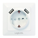 LogiLink PA0162 USB Steckdose mit Kinderschutz für 8,40€