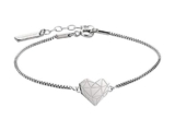 LIEBESKIND Damen Armband Herz Silber für nur 17,75€ bei Amazon