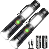 2er Set REHKITTZ LED Taschenlampen 2000 Lumen für nur 16,49€