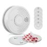 6er-Set Mini-Rauchmelder mit Magnethalterung für nur 27,61€ bei Amazon