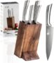 BLITZANGEBOT: JF JAMES.F 5-teiliges Edelstahl Messerset mit Akazienholzblock für 38,24€ bei Amazon