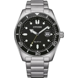 CITIZEN Herren Analog Quarz Uhr mit Edelstahl Armband für 105,30€ bei Amazon