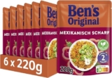 6x 220g BEN’S ORIGINAL Express Reis Mexikanisch Scharf nur 7,74€ (statt 13,74€) – Prime
