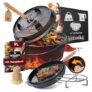 GUSSKÖNIG Dutch Oven Set 9L für 92,99€ – 2in1 Schmortopf mit Zubehör und 30 Jahren Garantie