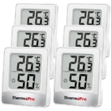 ThermoPro TP49-6 Digitales Hygrometer 6er Pack für 28,04€