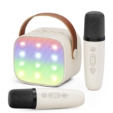 Karaoke Maschine für Kinder mit 2 Mikrofonen und LED für nur 9,99€ statt 19,99€