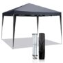 LEADZM Pop-up Pavillon 3x3m Dunkelgrau für 46,98€