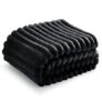 BEDSURE Kuscheldecke Schwarz 130×170 cm für 10,70€
