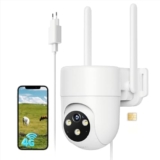 NUASI 4G LTE Überwachungskamera Outdoor 2K PTZ IP66 für 29,99€