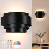 Stylische Lampop RGB Wandleuchte mit Akku und Fernbedienung für 16,99€