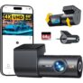 CIEVIE 4K+1080P Dashcam mit 64GB SD Karte für 33,59€