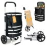 Schnäppchen: Faltbarer 45L Einkaufswagen 3-in-1 mit Kühlfach für 32,49€