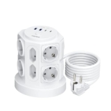 HOPOW 12 Fach Mehrfachsteckdose mit USB C für 21,59€ bei Amazon