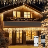 Eiszapfen Lichterkette 12M mit 400 LEDs für 14,99€
