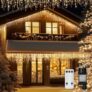 Eiszapfen Lichterkette 12M mit 400 LEDs für 14,99€
