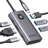 ORICO USB C Hub 6-in-1 für 12,99€ bei Amazon – Ideal für MacBooks