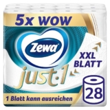 Zewa Just1 Toilettenpapier XXL Angebot 7 Packungen für nur 22,50€ bei Amazon – im Spar-Abo