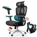 Ergonomischer LOONDA Bürostuhl mit 4D-Kopfstütze für nur 100,79€
