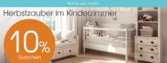 10% Rabatt auf die Kategorien Kinderzimmer im Babymarkt Onlineshop