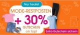 Nur heute: 30% Extra-Rabatt auf den Mode-Restposten im Babymarkt Onlineshop