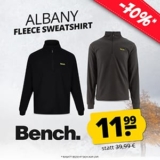 Bench Albany Herren Fleece Sweatshirt (2 Farben, S-2XL) für nur 16,94€ (statt 30€)