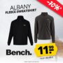 Bench Albany Herren Fleece Sweatshirt (2 Farben, S-2XL) für nur 16,94€ (statt 30€)