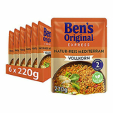 Wieder da: 6 x 220g Ben’s Original Express-Reis Naturreis Mediterran ab nur 8,06€ im Prime Spar-Abo