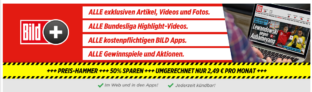 1 Jahr BILDplus für nur 19,99€ (statt 79,99€) – Monatsabo für nur 1,99€